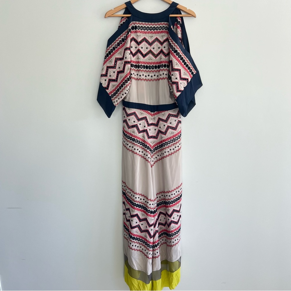♦️SOLD♦️BCBGMaxAzria Runway The Kalina Multicolor Eyelet Embroidered Maxi Dress - Picture 7 of 16